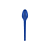Colher Sobremesa Strawplast Cor Azul Royal - Embalagem com 50 UN - Imagem 2