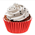 Forminha Papel Regina Cupcake Vermelha - Embalagem com 45 UN - Imagem 2