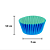Forminha Cupcake Regina Impermeável Azul Royal - Embalagem com 45 UN - Imagem 3