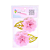 Flor de Papel Coração Rosa - Embalagem com 2UN - Imagem 1