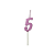 Vela Regina Pick Nº 5 Cor Pink Metalizado - Embalagem com 1 UN - Imagem 2