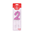 Vela Regina Pick Nº 2 Cor Pink Metalizado - Embalagem com 1 UN - Imagem 1