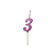 Vela Regina Pick Nº 3 Cor Pink Metalizado - Embalagem com 1 UN - Imagem 2