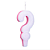Vela Regina Glitter Rosa - Embalagem com 1 UN - Imagem 2