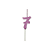 Vela Regina Pick Nº 7 Cor Pink Metalizado - Embalagem com 1 UN - Imagem 2