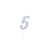 Vela Regina Pick Prata Glitter N°5 - Embalagem com 1 UN - Imagem 2