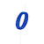 Vela Regina Pick Azul Glitter N°0 - Embalagem com 1 UN - Imagem 2