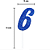 Vela Regina Pick Azul Glitter N°6 - Embalagem com 1 UN - Imagem 3