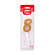 Vela Regina Pick Dourada Glitter N°8 - Embalagem com 1 UN - Imagem 1