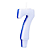 Vela Regina Glitter Azul N°7 - Embalagem com 1 UN - Imagem 2