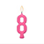 Vela Regina Parabéns Pink N°8 - Embalagem com 1 UN - Imagem 2