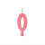 Vela Regina Aniversário Rosa N°0 - Embalagem com 1 UN - Imagem 2
