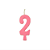 Vela Regina Aniversário Rosa N°2 - Embalagem com 1 UN - Imagem 2