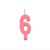 Vela Regina Aniversário Rosa N°6 - Embalagem com 1 UN - Imagem 2