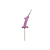 Vela Regina Pick Metalizada Pink N°1 - Embalagem com 1 UN - Imagem 2