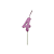Vela Regina Pick Metalizada Pink N°4 - Embalagem com 1 UN - Imagem 2