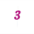 Vela Regina Pick Pink Glitter N°3 - Embalagem com 1 UN - Imagem 2