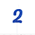 Vela Regina Pick Azul Glitter N°2 - Embalagem com 1 UN - Imagem 2