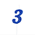 Vela Regina Pick Dourada Glitter N°3 - Embalagem com 1 UN - Imagem 2