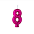Vela Cintilante Regina Pink N°8 - Embalagem com 1 UN - Imagem 2