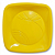 Prato Quadrado Descartável Trik Trik Amarelo 15CM - Embalagem com 10 UN - Imagem 1