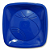 Prato Quadrado Descartável Trik Trik Azul 15CM - Embalagem com 10 UN - Imagem 1