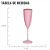 Taça de Champagne Rosa Bebê - Embalagem Para 180ML - Imagem 2