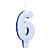 Vela Regina Glitter Azul N°6 - Embalagem com 1 UN - Imagem 2