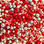 Confeito Sprinkles Brilhart Celebrate Cor Vermelho e Branco - Embalagem com 60G - Imagem 2
