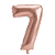 Balão Metalizado Rosé N°7 Tam 32'' - Embalagem com 1 UN - Imagem 1