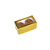 Caixa com Visor 2 Doces Laminada Ouro - Imagem 1