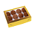 Caixa com Visor 12 Doces Laminada Ouro - Imagem 1
