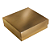 Mini Caixa Quadrada G Laminada Ouro - Imagem 1
