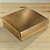 Mini Caixa Quadrada G Laminada Ouro - Imagem 2