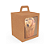 Caixa Soft com Visor Mini Panetone Kraft - Imagem 1