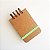 Mini Sketchbook Capa Dura Kraft/Verde Neon - Imagem 6