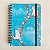 Sketchbook Capa Dura Gato/Azul - A5 - Imagem 1