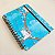 Sketchbook Capa Dura Gato/Azul - A5 - Imagem 3