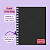 Refil Papel Preto 180g para caderno Smart (Wire-o, anel duplo, taça) - A5, Universitário, A4 - Imagem 1
