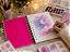 Sketchbook Desenho e Aquarela Capa Dura Holográfico/pink - A6 - Imagem 2