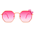 Óculos de Sol infantil Rosa Estilizada Octagonal Azul e Rosa - Imagem 1