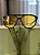 Óculos de sol Lentes Cosméticas Exclusiv - Amarelo Preto - Acetato - Ref P8311 - Imagem 1