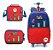 Kit Mochila Rodinhas Lancheira Estojo Original Super Mario - Imagem 1