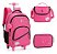 Kit Mochila Rodinhas Porta Notebook Lancheira Estojo Barbie - Imagem 1