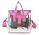 Kit Mochila Com Rodinha Juvenil Barbie Paetê Fashion - Imagem 9