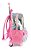 Kit Mochila Com Rodinha Juvenil Barbie Paetê Fashion - Imagem 2