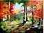Templo do Jardim de Sanzen-in - Obra com Tema Paisagens - Pós-Impressionismo por Sueli Dabus - 70cm x 90cm - Imagem 1