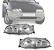 Par Farol Dianteiro Ford Fiesta 1996 1997 1998 1999 - Imagem 1