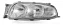 Par Farol Dianteiro Ford Fiesta 1996 1997 1998 1999 - Imagem 3