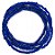 Guia Missanga Azul Marinho Miçanga Transparente (60CM) - Imagem 1